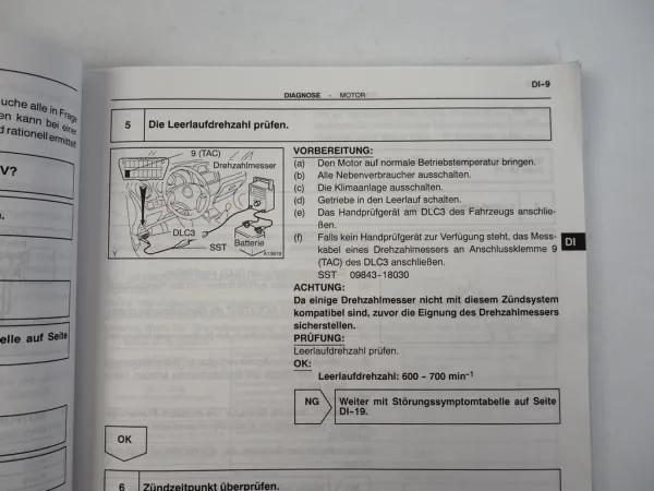 Toyota RAV4 1ZZ-FE Motor ZCA25 ZCA26 Werkstatthandbuch Reparaturanleitung