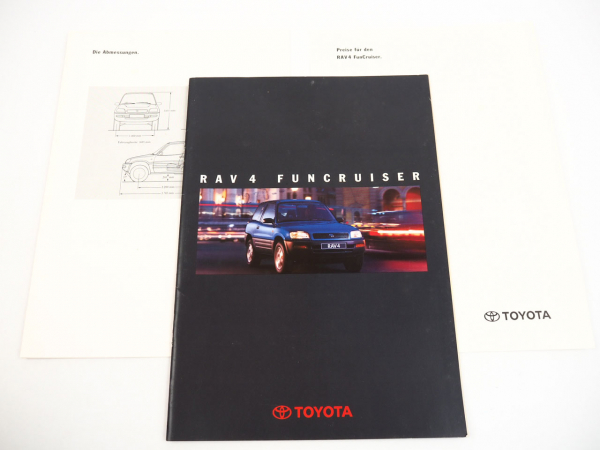 Toyota RAV4 PKW Prospekt Technische Daten Ausstattung 1994