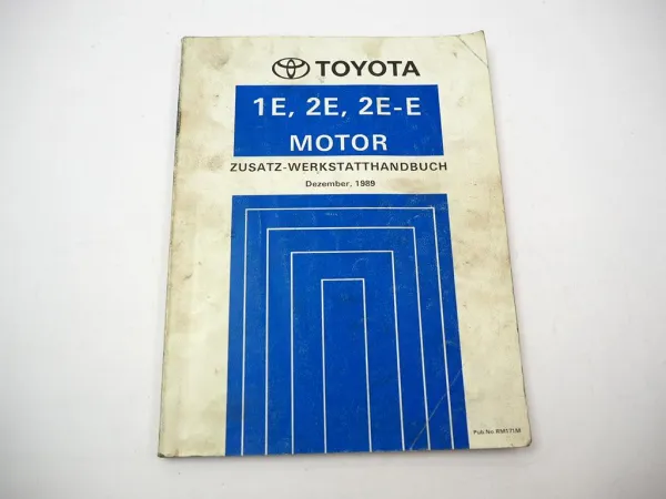 Toyota Starlet EP80 EP81 Motor 1E 2E 2E-E 1989 Werkstatthandbuch