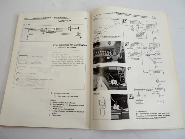 Toyota Starlet KP6 Werkstatthandbuch Karosserie 1978 Reparaturanleitung