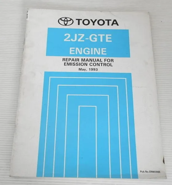 Toyota Supra 2JZ-GTE Engine Repair Manual Emission Control 1993