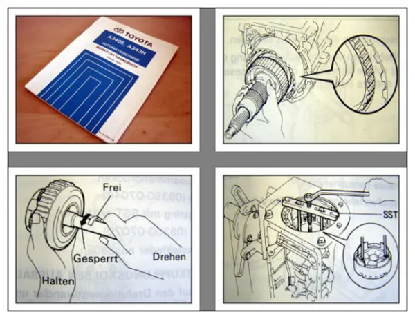 Toyota Supra 4 Runner Cressida Getriebe A340E A343H Werkstatthandbuch 1990