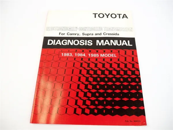 Toyota Supra MA61 67 Cressida ECT Transmisson A43E diagnosis manual 1983 - 1985