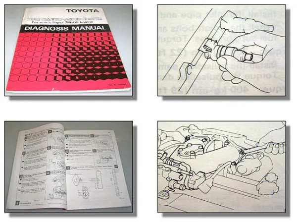 Toyota Supra MA70 Engine 7M-GE Diagnosis Manual with TCCS