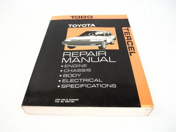 Toyota Tercel EL31 1989 Repair Workshop Manual Reparaturanleitung