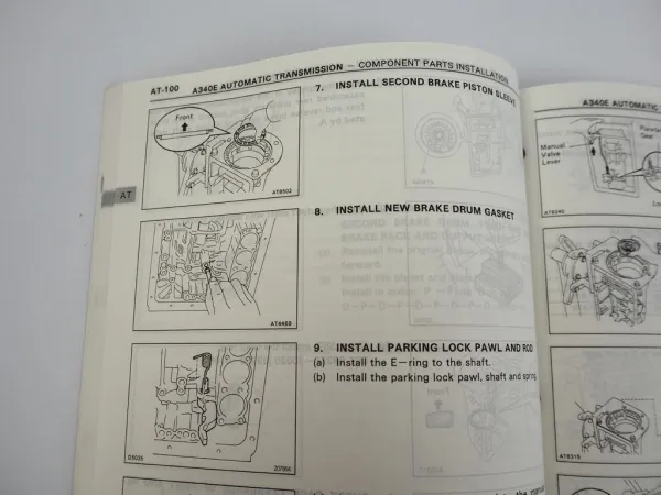 Toyota Truck 4runner 1993 Repair Manual Automatic Transmission A340E A340F A340H