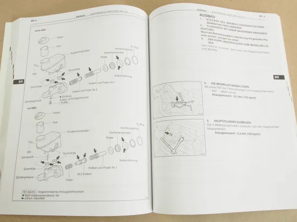 Toyota Yaris Echo Verso Werkstatthandbuch Sep. 2001 Nachtrag Reparaturhandbuch