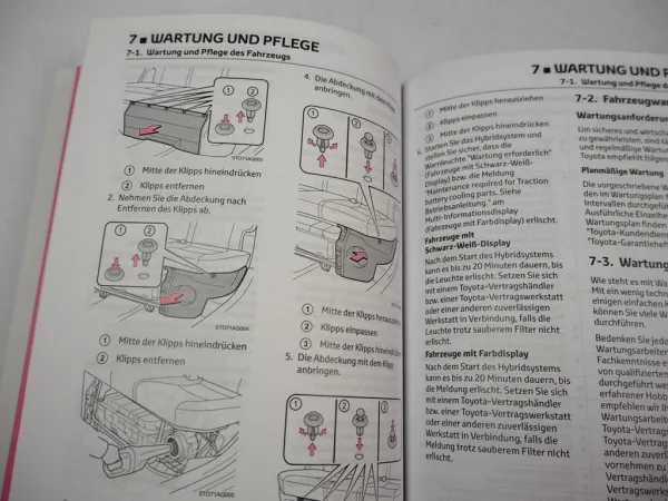 Toyota Yaris Hybrid XP13 Betriebsanleitung Bedienungsanleitung 2016 Bordbuch