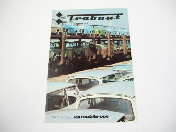 Trabant 601 Brochure Prospekt IFA Zwickau DDR 1980 englisch