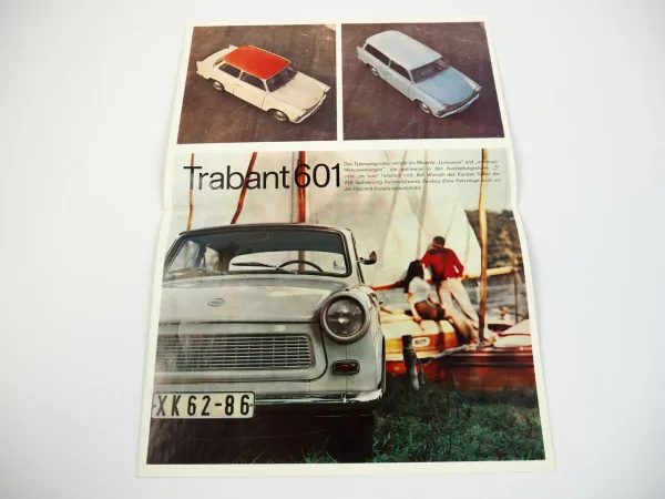 Trabant 601 Limousine Universal S de luxe Prospekt IFA Zwickau DDR 1971