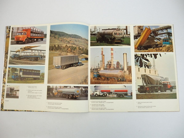 Trailor range of semi trailers brochure 1973 Trailmobile Pullmann Group France