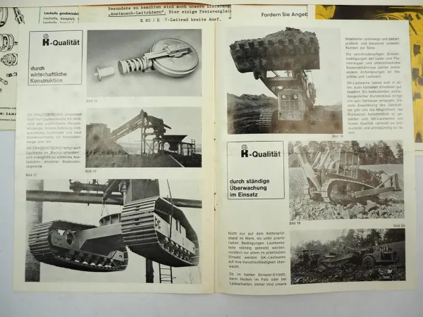 Traktortecnic Kulenkampff Grevelsberg Raupenketten 6x Prospekt 2x Preisliste1964