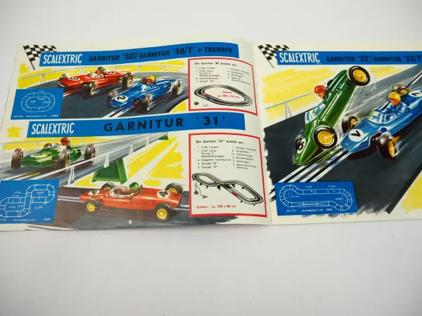 Tri-ang Scalextric Autorennen Prospekt 5. Ausgabe 1964 Lines Freres England