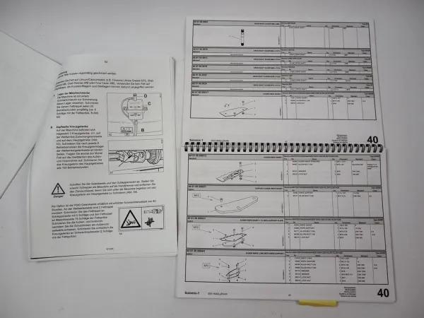 Trioliet Mullos Solomix 1 ZK AK Mischwagen Betriebsanleitung Ersatzteilliste 2009