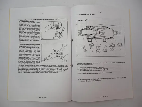 Trioliet TU 115 - 195 Siloblockschneider Werkstatthandbuch Ersatzteilliste 2014
