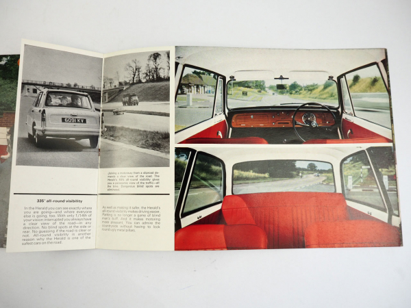Triumph Herald 1200 Series Prospekt Brochure 1964 in Englisch