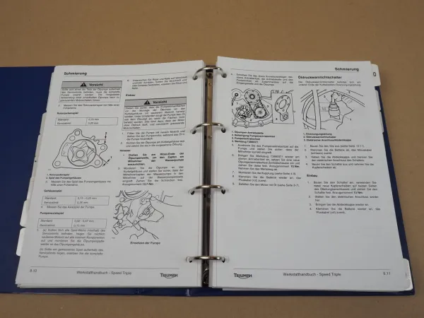 Triumph Speed Triple 1050 ccm 130 / 132 PS Werkstatthandbuch Reparaturanleitung