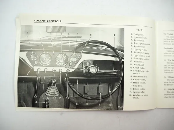 Triumph Spitfire 4 Owners Handbook Betriebsanleitung Bedienung 1963 Englisch