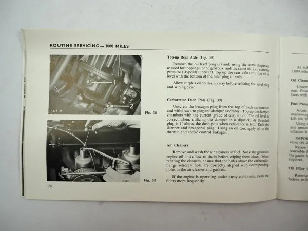 Triumph Spitfire 4 Owners Handbook Betriebsanleitung Bedienung 1963 Englisch