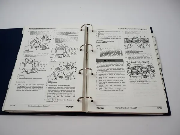 Triumph Sprint ST + ABS Werkstatthandbuch Reparaturanleitung 1050 ccm