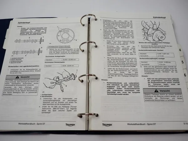 Triumph Sprint ST + ABS Werkstatthandbuch Reparaturanleitung 1050 ccm