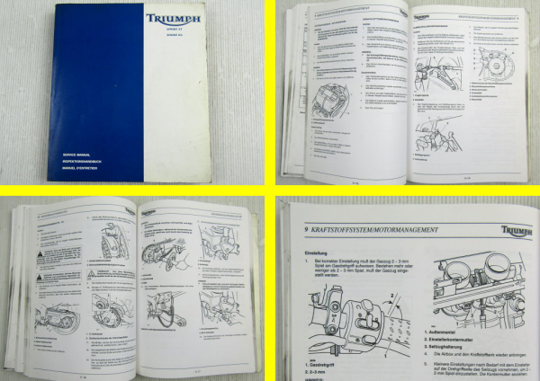 Triumph Sprint ST RS Werkstatthandbuch Reparaturhandbuch Wartung 11/99