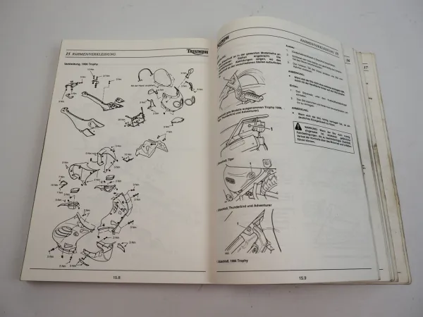 Triumph Trophy Trident Daytona Sprint Tiger Thunderbird Werkstatthandbuch 1996