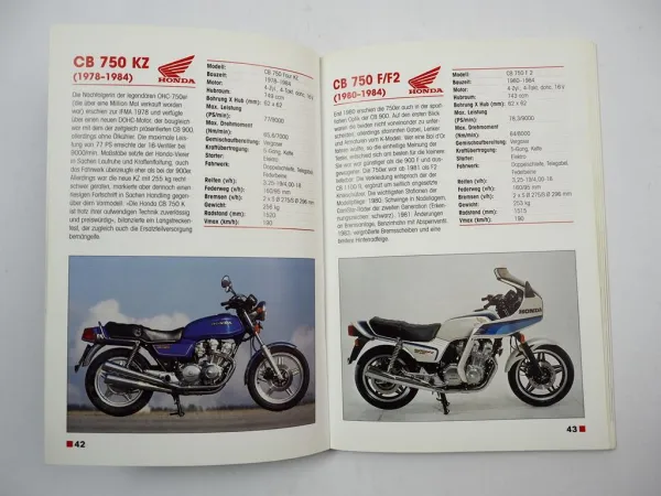 Typenkompass Honda Motorräder seit 1970 J. Kuch Motorbuch Verlag 2000