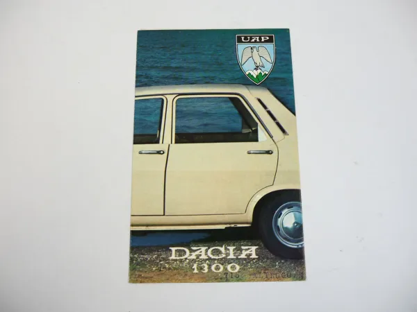 UAP Dacia 1300 PKW Prospekt 1970er Jahre