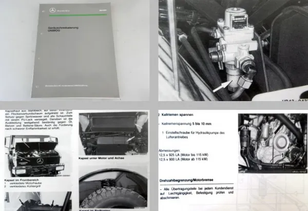 Unimog 407 417 427 437 Geräuschreduzierung Kundendiensthandbuch 1991