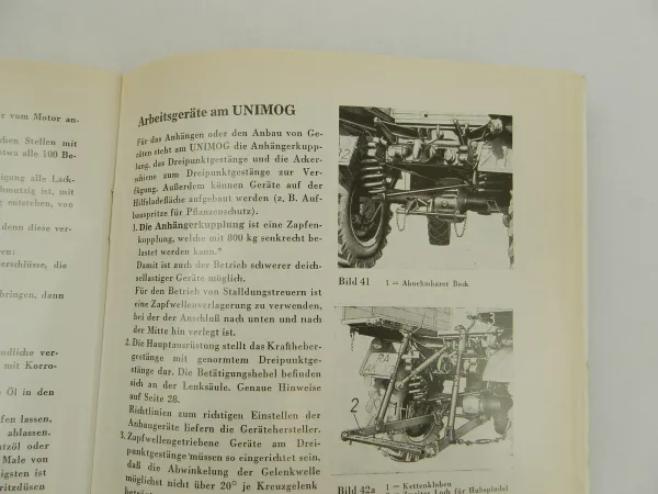 Unimog 411 Typ C Zugmaschine 34 PS Betriebsanleitung 1969