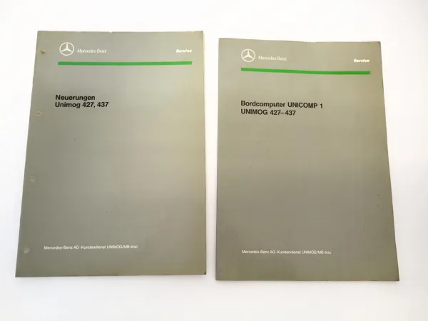 Unimog 427 437 Bordcomputer Unicomp 1 Neuerungen 2x Kundendiensthandbuch 1991