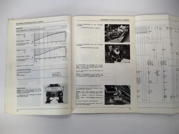 Unimog 427 U1000 bis U1650L Bremsanlage ABS Werkstatthandbuch 1990