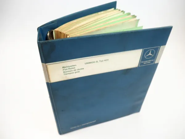 Unimog S 404 Richtzeiten Arbeitswertbuch Flat Rates 1970