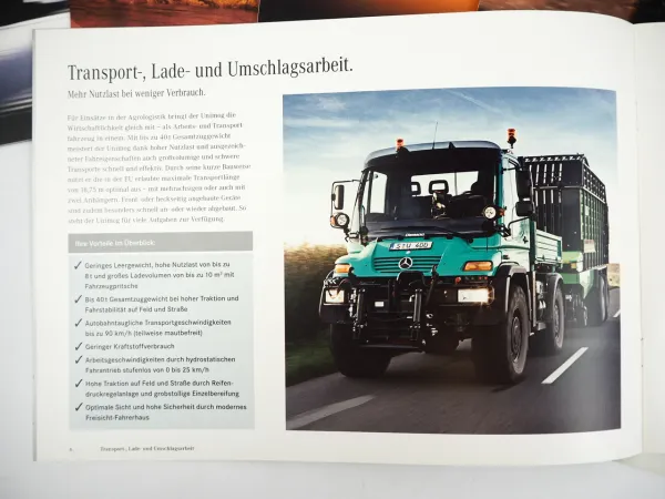 Unimog U 300 400 500 3000 4000 5000 Prospekt 8tlg. 2004 - 2010