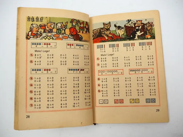 Unser Rechenbuch Heft 1 für 1. Schuljahr 1949 Klett Verlag Stuttgart