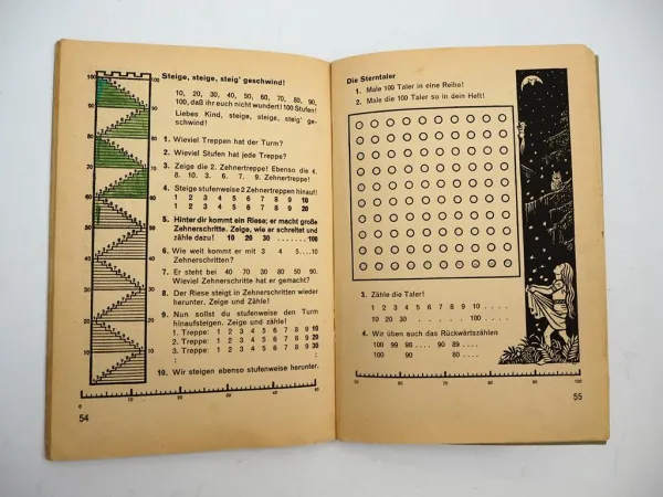 Unser Rechenbuch Heft 1 für 1. Schuljahr 1949 Klett Verlag Stuttgart