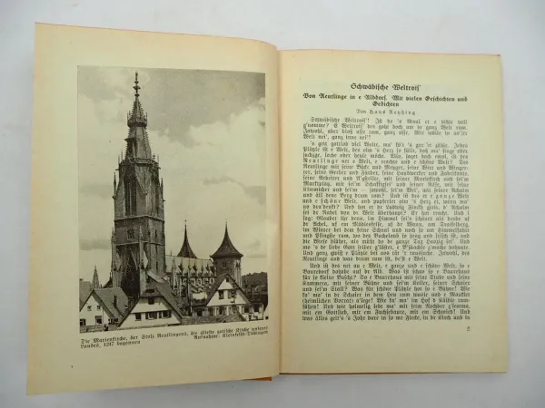 Unsere Heimat Bd.16 Württembergische Blätter 1937 H. Reyhing Widmung vom Autor