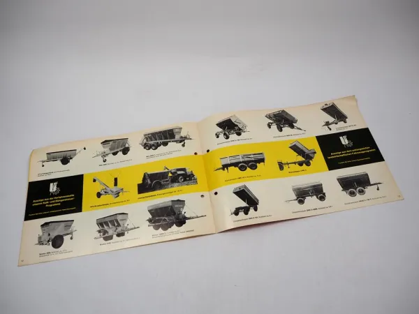 Unsinn Record R 2500 - RG 6000 T Stalldungstreuer Grundausrüstung Prospekt 70er