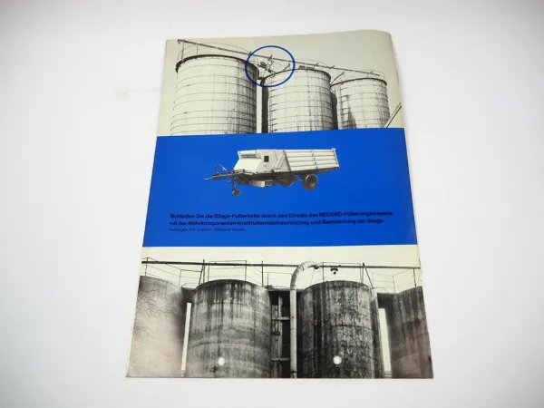 Unsinn Record Siloentnahmefräse OF OFMS OFFS OFS Prospekt Techn. Daten 1970er