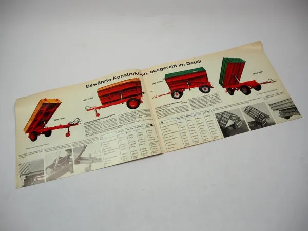 Unsinn Record UKS72-80 - UKSE 3-120 T Schnellläufer Kipper Prospekt 1970er