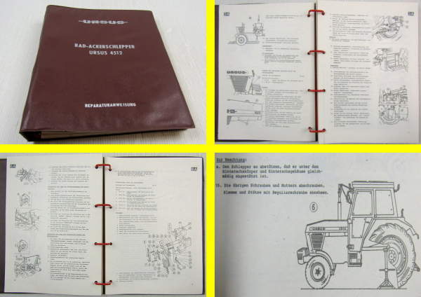 Ursus 4512 Rad-Ackerschlepper Werkstatthandbuch 1989