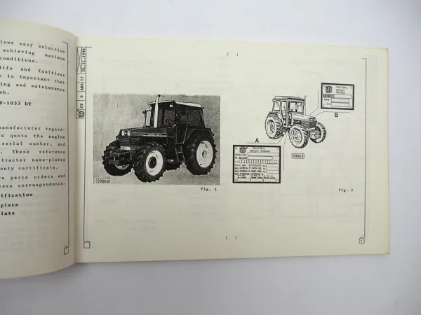 UTB U1033 DT Tractor Instruction Book 1998 Tractorul Brasov Romania
