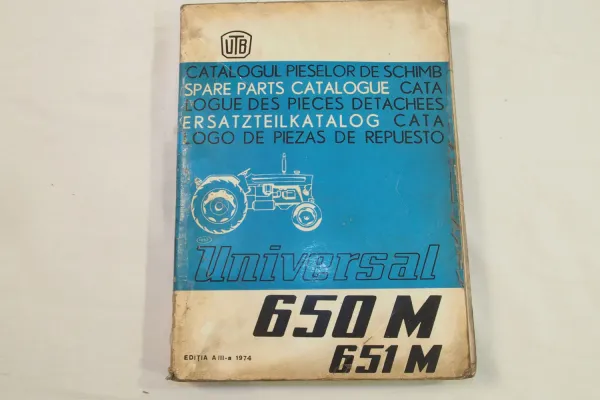 UTB Universal 650M 651M Tractor Schlepper Parts List Ersatzteilliste 1974