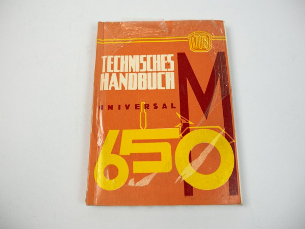 UTB Universal U650M U651M Schlepper Technisches Handbuch Betriebsanleitung 1972