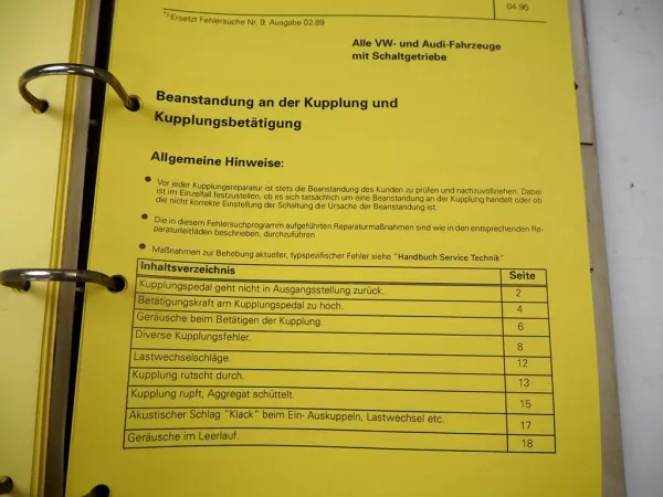 VAG Fehlersuche Audi & VW Motor Klimaanlage Karosserie Räder Kraftübertragung