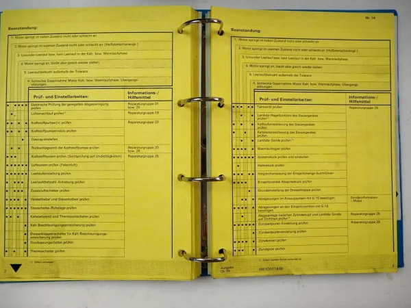 VAG Fehlersuche Motor Klimaanlage Karosserie Reifen Audi 80 100 200 VW Bus Golf