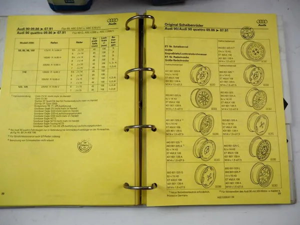 VAG Fehlersuche Motor Klimaanlage Karosserie Reifen Audi 80 100 200 VW Bus Golf