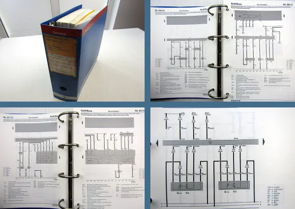 VAG Reparaturleitfaden VW Golf 4 Bora 1J ab 1998 1999 Stromlaufplan Schaltplan