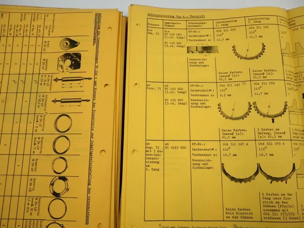 VAG Service VW Typ 1 2 3 4 Technisches Merkblatt Technische Merkblätter 1973 - 1975